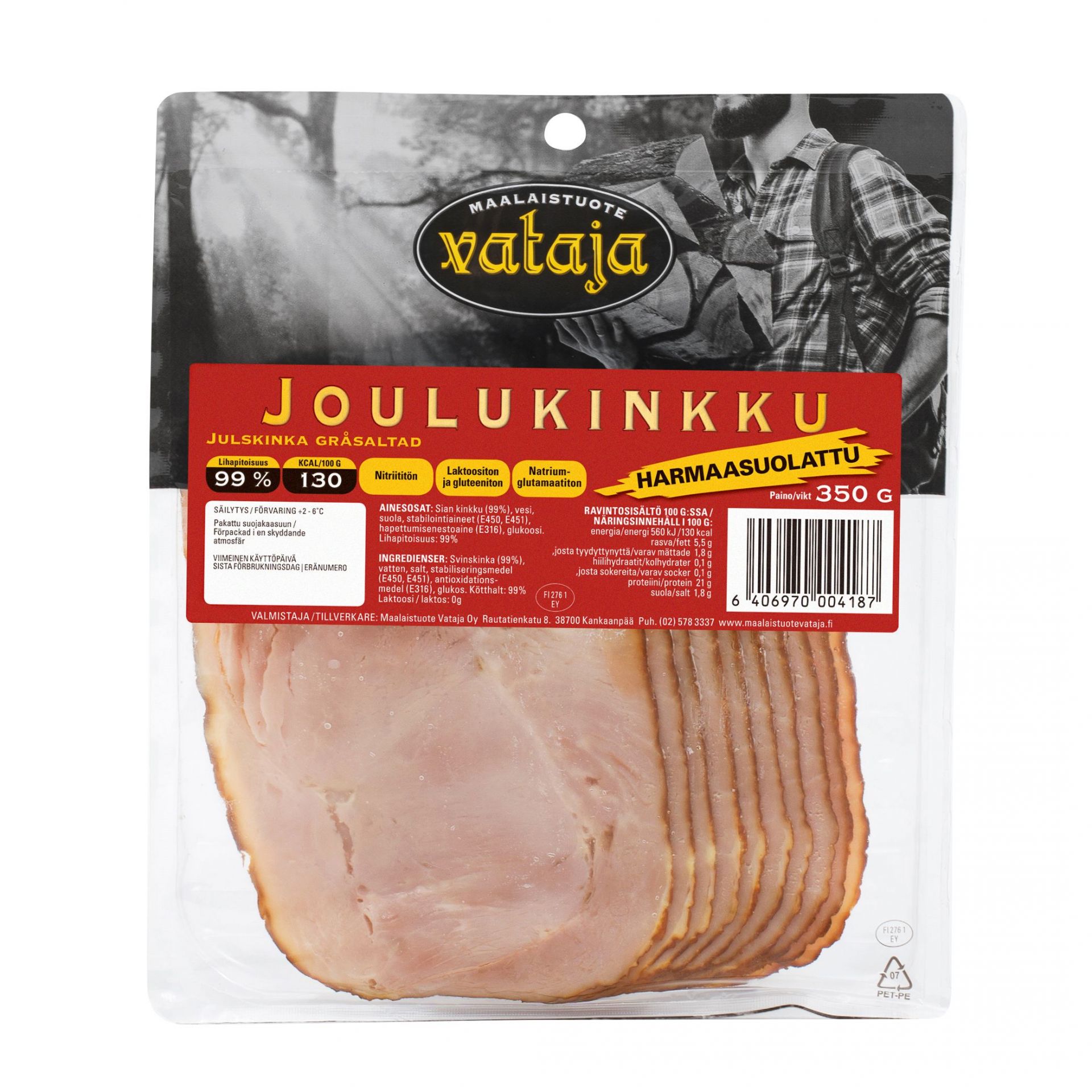 Harmaasuolattu joulukinkku