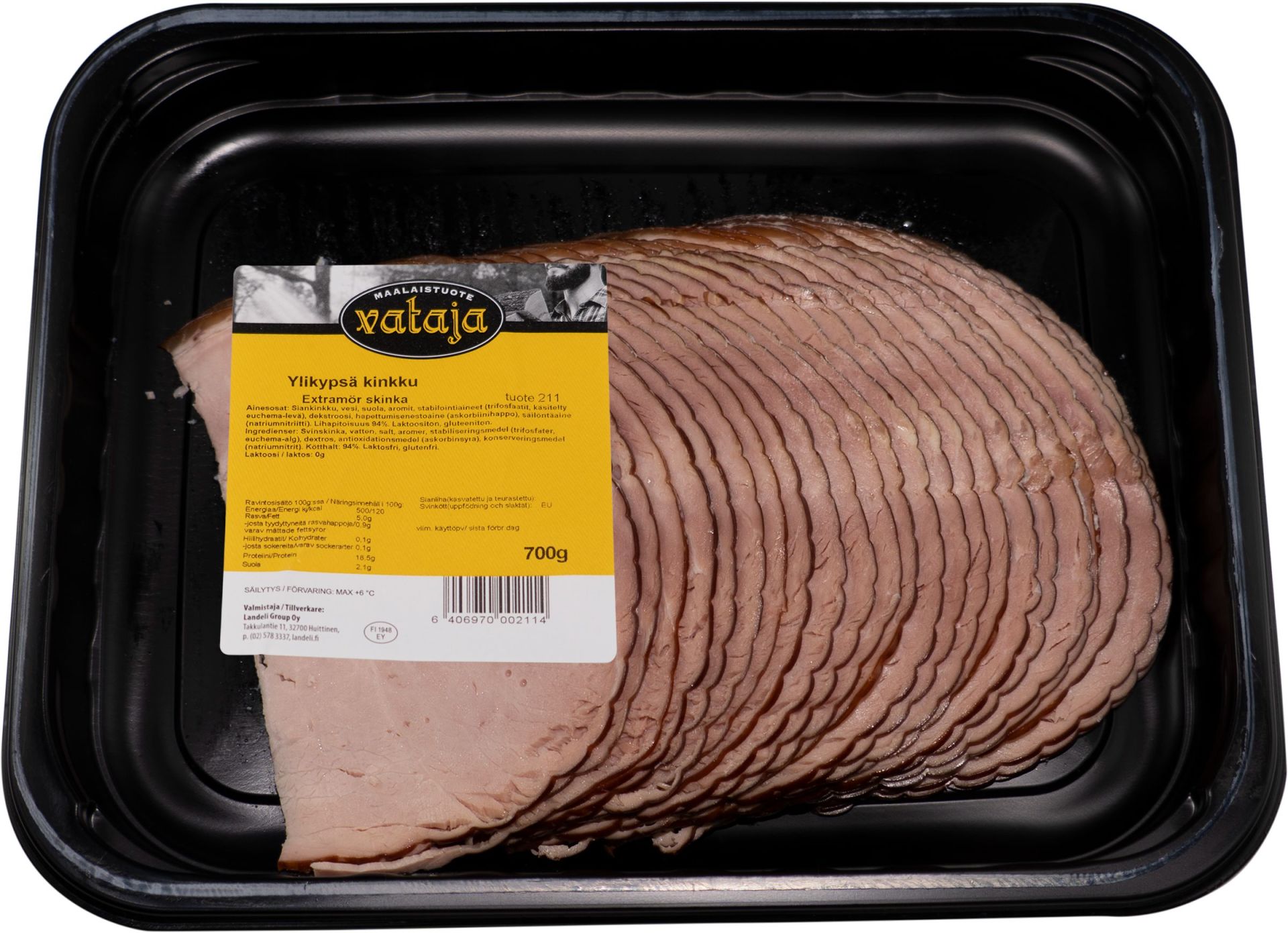 Ylikyps&auml; kinkku viipale
