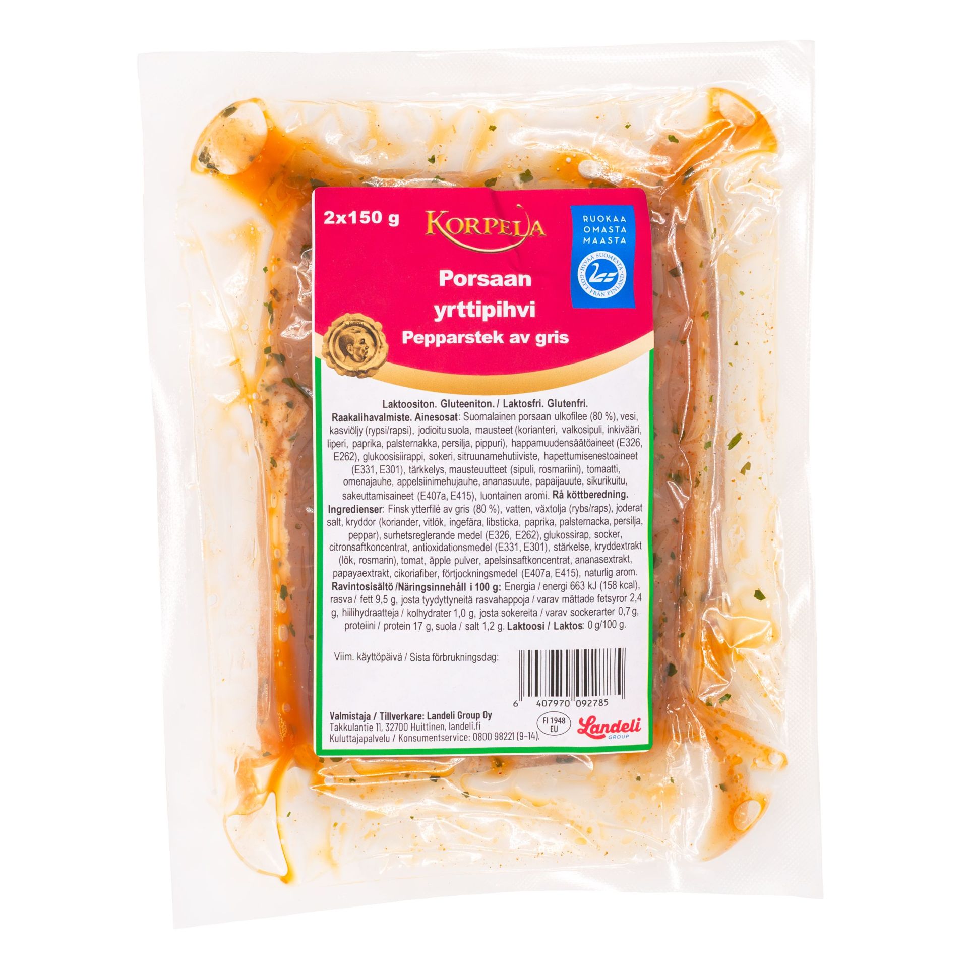 Porsaan yrttipihvi 2 kpl